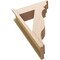 Ekena Millwork 7 1/2-in W x 22-in D x 34-in H Funston Trad Rough Cedar Woodgrain TimberThane Outlooker, Primed Tan OUTUR075X22X34FST04RCPR - alternate 5